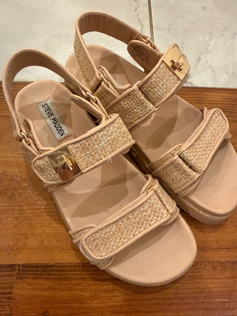 Steve Madden Mona Raffia Sandal